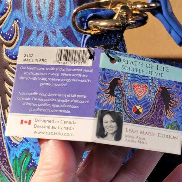 Leah Dorion Breath of LIfe Art Bag / Purse NWT - Picture 4 of 6